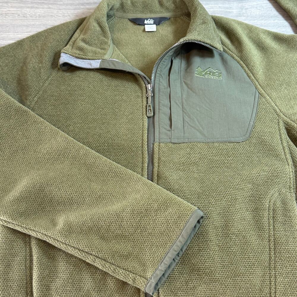 REI Co-Op Alpenfire Fleece Polartec Thermal Pro Full Zip Jacket Size M Outdoor